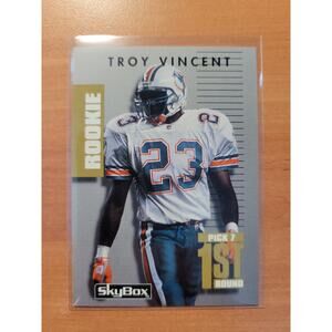 Troy Vincent 1992 Skybox Primetime #128 - Rookie - Dolphins - NFL - Fresh Pull